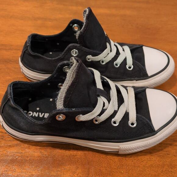 Converse All Star Chuck Taylor Low Double Tongue Sneaker big kids 1 - Picture 1 of 9
